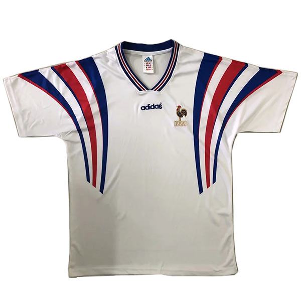 France away soccer jersey match men's sportswear football shirt 1996